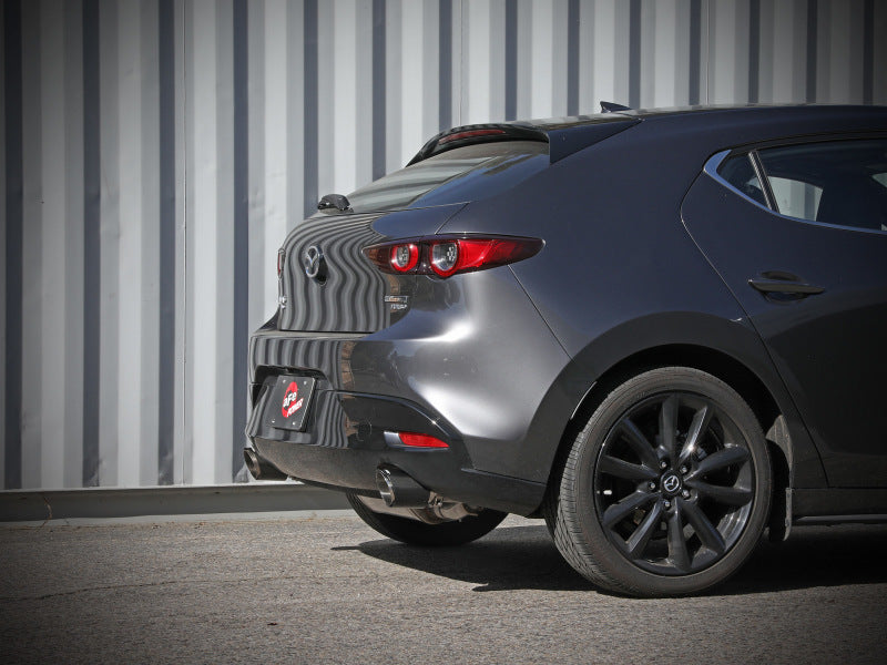 aFe 19-22 Mazda 3 L4 2.5L Takeda 3in to 2-1/2in 304 SS Axle-Back Exhaust w/ Carbon Fiber Tip - Burkken Auto Parts
