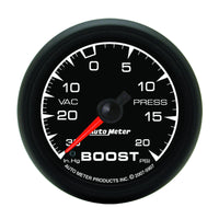 Autometer ES 52.4mm 30 In. HG/20 PSI Vacuum/Boost Gauge - Burkken Auto Parts