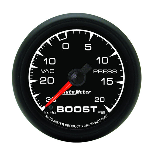 Autometer ES 52.4mm 30 In. HG/20 PSI Vacuum/Boost Gauge - Burkken Auto Parts
