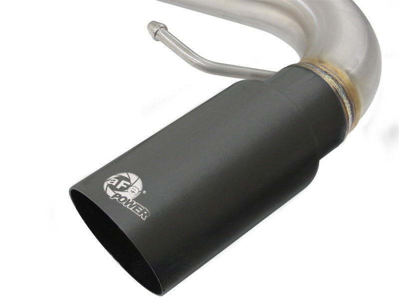 aFe MACHForce XP SS-304 Black Tip 3.0in-2.5in Dia Cat Back Exhaust 11-13 BMW 335i (E90/E92) 3.0L - Burkken Auto Parts