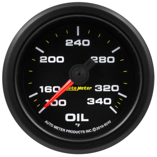 Autometer Extreme Environment 2-1/16in 340 Deg Oil Temp Gauge Stepper Motor w/Peak & Warn - Burkken Auto Parts