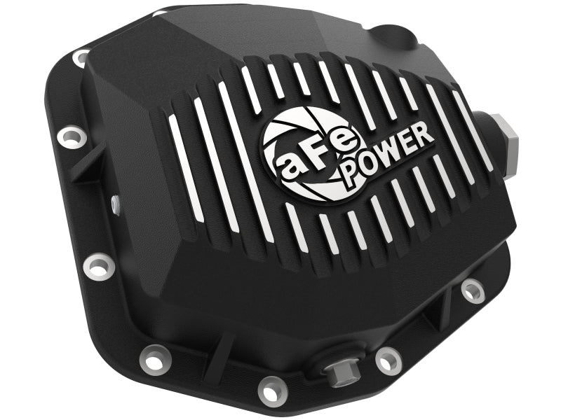 aFe 20-23 Jeep Gladiator JT (Dana M220) Pro Series Rear Differential Cover Black w/ Machined Fins - Burkken Auto Parts