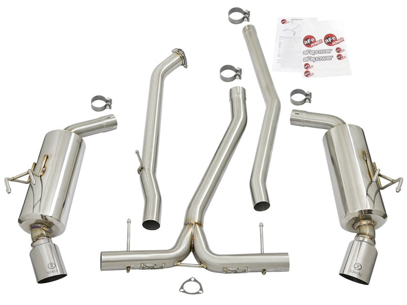 aFe POWER Takeda 16-17 Honda Civic I4-1.5L (t) 2.25-2.5in 304 SS CB Dual-Exit Exhaust Polish Tip - Burkken Auto Parts