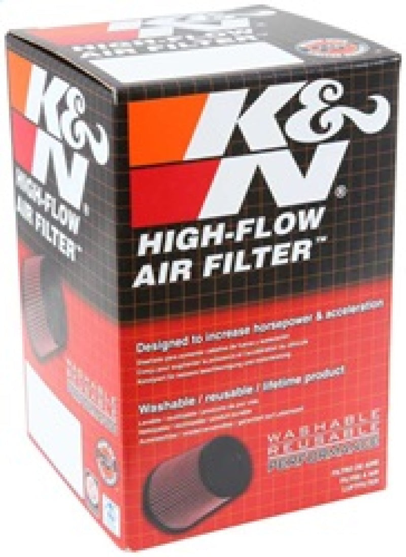 K&N Universal Rubber Filter - Round Straight 2.688in Flange ID x 4.5in OD x 5in H - Burkken Auto Parts