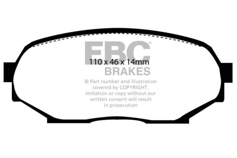 EBC 90-93 Geo Storm 1.6 Greenstuff Front Brake Pads - Burkken Auto Parts