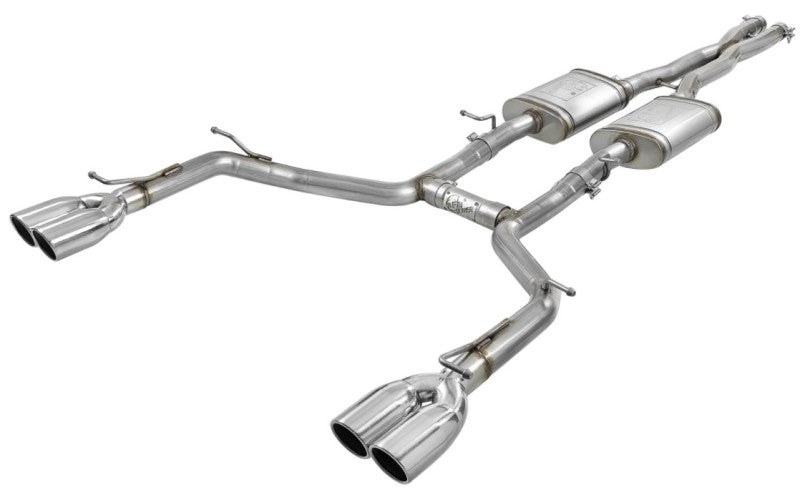 aFe MACH Force-Xp 2-1/2in 304 SS Cat-Back Exhaust 15-19 Dodge Challenger V6-3.6L - Polished Tip - Burkken Auto Parts