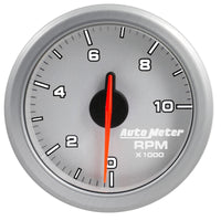 Autometer Airdrive 2-1/6in Tachometer Gauge 0-10K RMP - Silver - Burkken Auto Parts