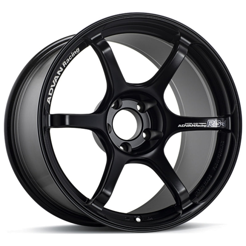 Advan RG-4 17x9 +35 5-114.3 Semi Gloss Black Wheel - Burkken Auto Parts
