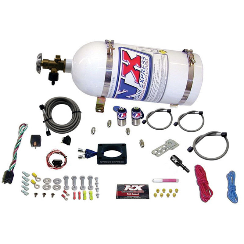Nitrous Express 13-16 Dodge Dart 1.4L Turbo Nitrous Plate Kit (35-100HP) w/10lb Bottle - Burkken Auto Parts