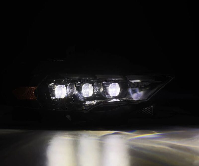 AlphaRex 18-20 Ford Mustang NOVA LED Proj Headlights Alpha-Black w/Activ Light/Seq Signal/Switch DRL - Burkken Auto Parts