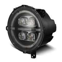 AlphaRex 18-23 Jeep Wrangler JL/Gladiator JT LED Proj Headlights Black w/ Activ Light/Seq Signal/DRL - Burkken Auto Parts