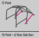 Cusco Steel Roll Cage 12 Point 2 Passenger Through Dash 2015 Subaru WRX / STI