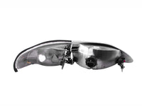 ANZO 1994-1998 Ford Mustang Crystal Headlights Chrome - Burkken Auto Parts