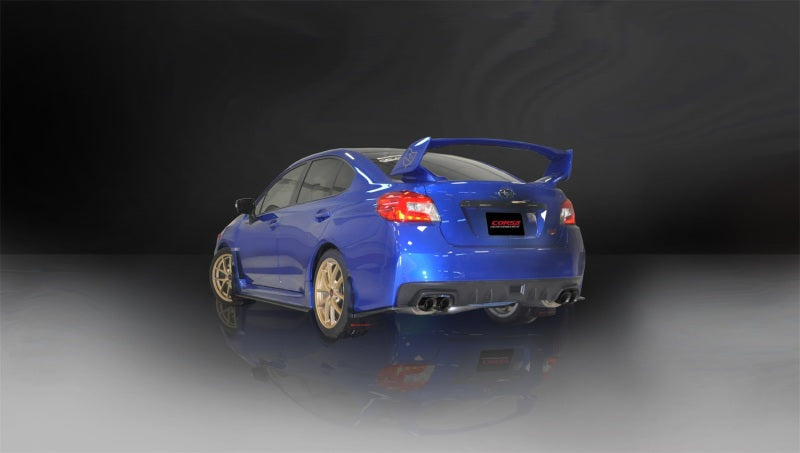 Corsa 2015-2021 Subaru WRX Cat Back Exhaust Black Quad 3.5in Tips *Sport* - Burkken Auto Parts