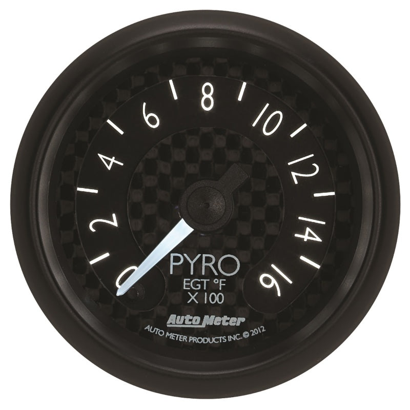 Autometer GT Series 52mm Full Sweep Electronic 0-1600 Deg F EGT/Pyrometer Gauge - Burkken Auto Parts