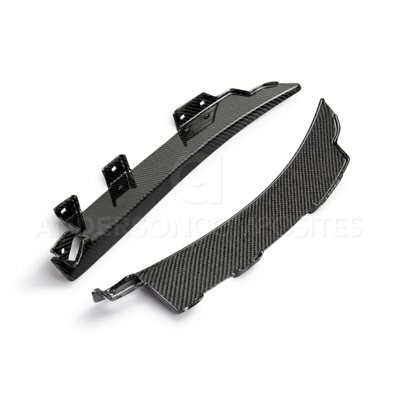 Anderson Composites 2020 Ford Mustang/Shelby GT500 Carbon Fiber Rear Mud Guards - Burkken Auto Parts