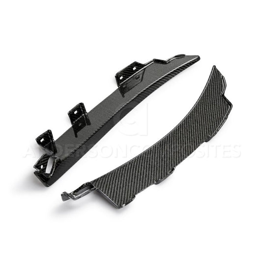 Anderson Composites 2020 Ford Mustang/Shelby GT500 Carbon Fiber Rear Mud Guards - Burkken Auto Parts
