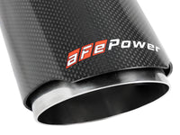 aFe MACH Force-Xp 409 SS Clamp-On Exhaust Tip 2.5in. Inlet / 4in. Outlet / 7in. L - Carbon - Burkken Auto Parts