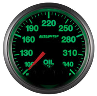 Autometer Elite 52mm 100-340 Deg F Oil Temp Peak & Warn w/ Electronic Control Gauge - Burkken Auto Parts