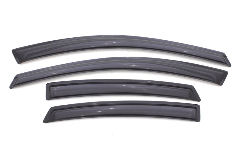 AVS 13-16 Dodge Dart Ventvisor Outside Mount Window Deflectors 4pc - Smoke - Burkken Auto Parts