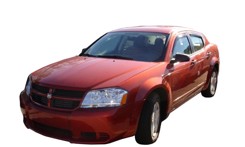 AVS 11-14 Hyundai Sonata Ventvisor In-Channel Front & Rear Window Deflectors 4pc - Smoke - Burkken Auto Parts