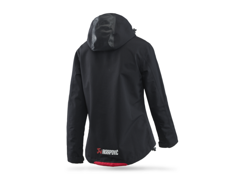 Akrapovic Womens Corpo Rain Jacket Black - 2XL - Burkken Auto Parts