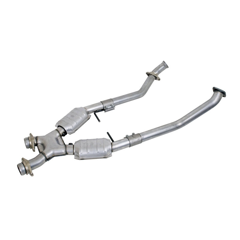 BBK 96-98 Mustang 4.6 GT High Flow X Pipe With Catalytic Converters - 2-1/2 - Burkken Auto Parts