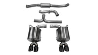 Corsa 2011-2014 Subaru Impreza Sedan STI 2.5L Turbo Manual Black Sport Cat-Back Exhaust - Burkken Auto Parts