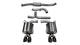 Corsa 2011-2014 Subaru Impreza Sedan STI 2.5L Turbo Manual Black Sport Cat-Back Exhaust - Burkken Auto Parts
