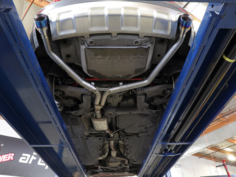 afe MACH Force-Xp 13-16 Audi Allroad L4 SS Axle-Back Exhaust w/ Black Tips - Burkken Auto Parts