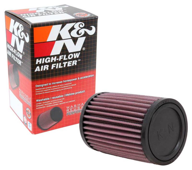 K&N Filter Universal Rubber Filter - Round Straight 3.5in Base OD x 3.5in Top OD x 5in H - Burkken Auto Parts