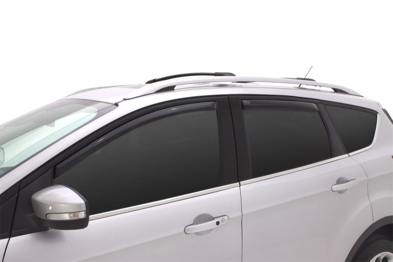 AVS 13-18 Ford Escape Ventvisor In-Channel Front & Rear Window Deflectors 4pc - Smoke - Burkken Auto Parts