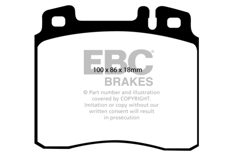 EBC 98-99 Mercedes-Benz CL500 5.0 Greenstuff Front Brake Pads - Burkken Auto Parts