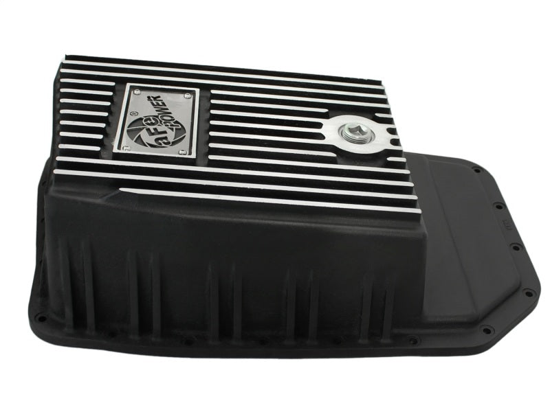 aFe Power Transmission Pan Black Machined 09-14 Ford 6R80 F-150 Trucks - Burkken Auto Parts