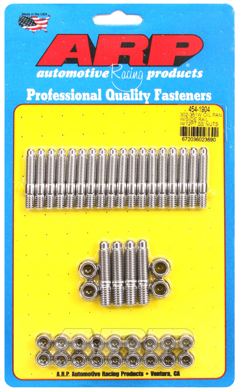 ARP Ford 302/351W Oil Pan Stud Kit w/ Side Rail - Burkken Auto Parts