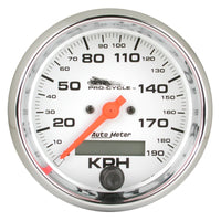 Autometer Pro-Cycle Gauge Speedo 3 3/4in 120 Mph Elec White - Burkken Auto Parts