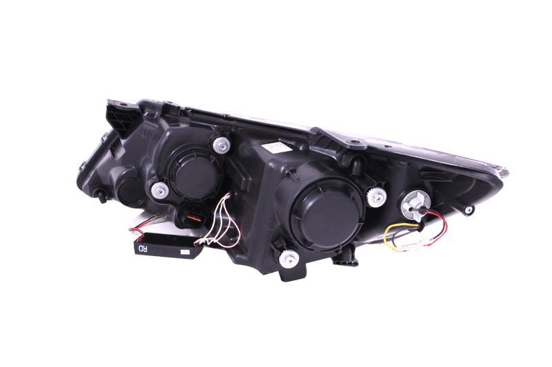 ANZO 2011-2013 Kia Optima Projector Headlights w/ Halo Black (CCFL) - Burkken Auto Parts