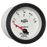 AutoMeter Gauge Fuel Level 2-5/8in. 240 Ohm(e) to 33 Ohm(f) Elec Phantom II - Burkken Auto Parts