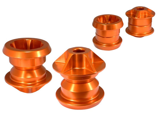 aFe Control PFADT Series Subframe Mount Set; Chevrolet Camaro 10-14 - Orange - Burkken Auto Parts