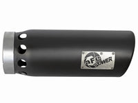 aFe MACHForce XP Cat-Back SS-304 5in Interooled Exhaust Tip 5in In x 6in Outx16inL Bolt-On Right Blk - Burkken Auto Parts