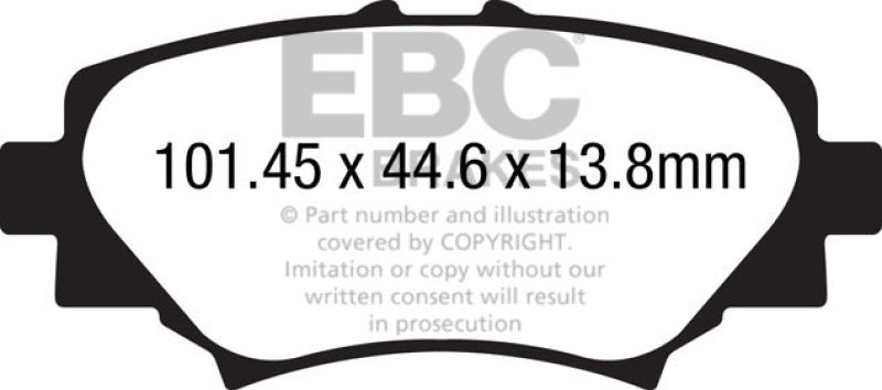 EBC 14+ Mazda 3 2.0 (Japan Build) Greenstuff Rear Brake Pads - Burkken Auto Parts