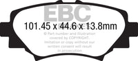 EBC 14+ Mazda 3 2.0 (Japan Build) Greenstuff Rear Brake Pads - Burkken Auto Parts