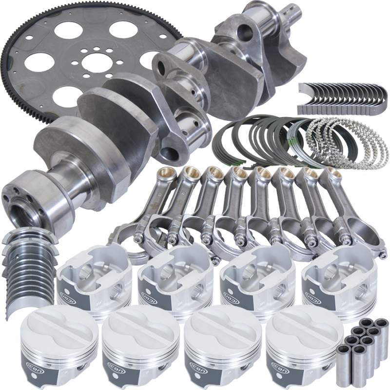 Eagle Chevy 350 1Pc 3.750in Crank 5.700in I-Beam Rods -10cc 4.000in Pistons Balanced Assembly - Burkken Auto Parts