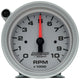 AutoMeter Tachometer Gauge 10K RPM 3 3/4in Pedestal w/Ext. Shift-Light - Silver Dial/Black Case - Burkken Auto Parts