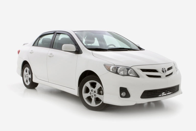 AVS 09-13 Toyota Corolla Ventvisor In-Channel Front & Rear Window Deflectors 4pc - Smoke - Burkken Auto Parts