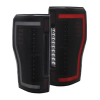ANZO 2017+ Ford F-250 LED Taillights - Black/Smoke - Burkken Auto Parts