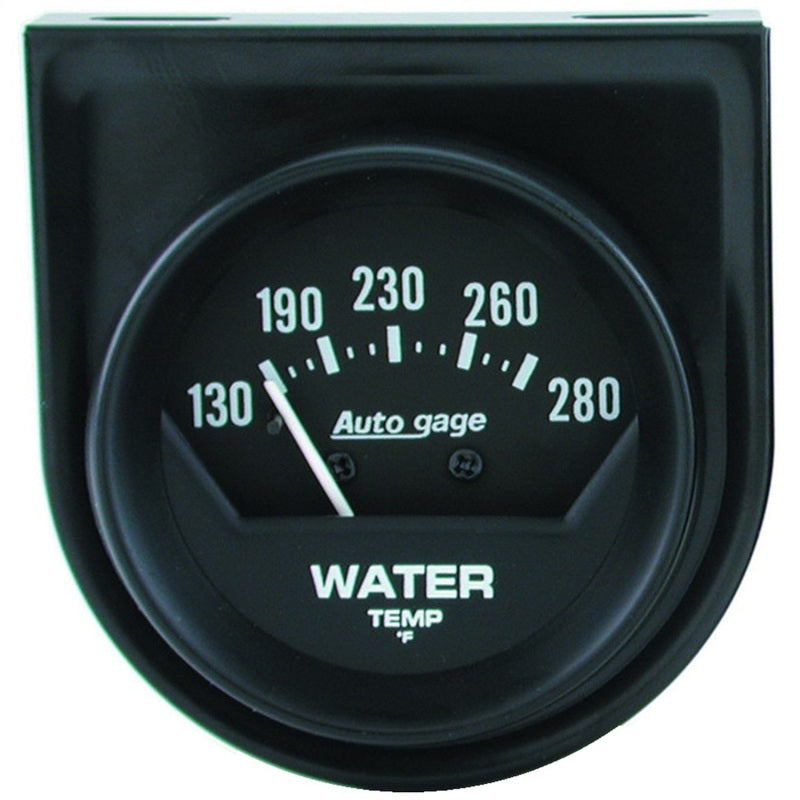 AutoMeter Gauge Console Water Temp 2in. 280 Deg. F Mech Short Sweep Black Autogage - Burkken Auto Parts