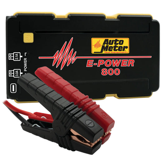 Autometer Jump Starter 12V Emergency Battery Pack 800A Peak/2220 MAH - Burkken Auto Parts