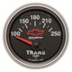 Autometer GM Bowtie Black 2-1/16in 100-250 Degree F Electronic Transmission Temperature Gauge - Burkken Auto Parts