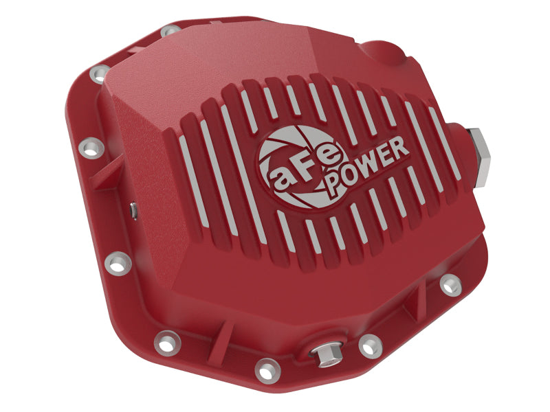 aFe Pro Series Rear Differential Cover Red 2018+ Jeep Wrangler (JL) V6 3.6L (Dana M220) - Burkken Auto Parts